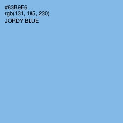 #83B9E6 - Jordy Blue Color Image